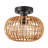 Jariel Rattan Flush Mount