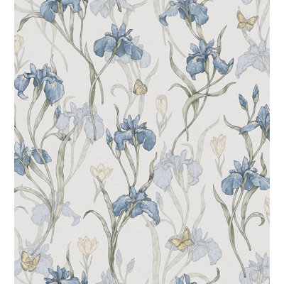 Rouleau de papier peint Huset I Solen Iris L 33 pi x l 20,8 po