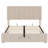 Upholstered Platform Bed In Beige With Ample Storage Space Dependable Hydraulic Option