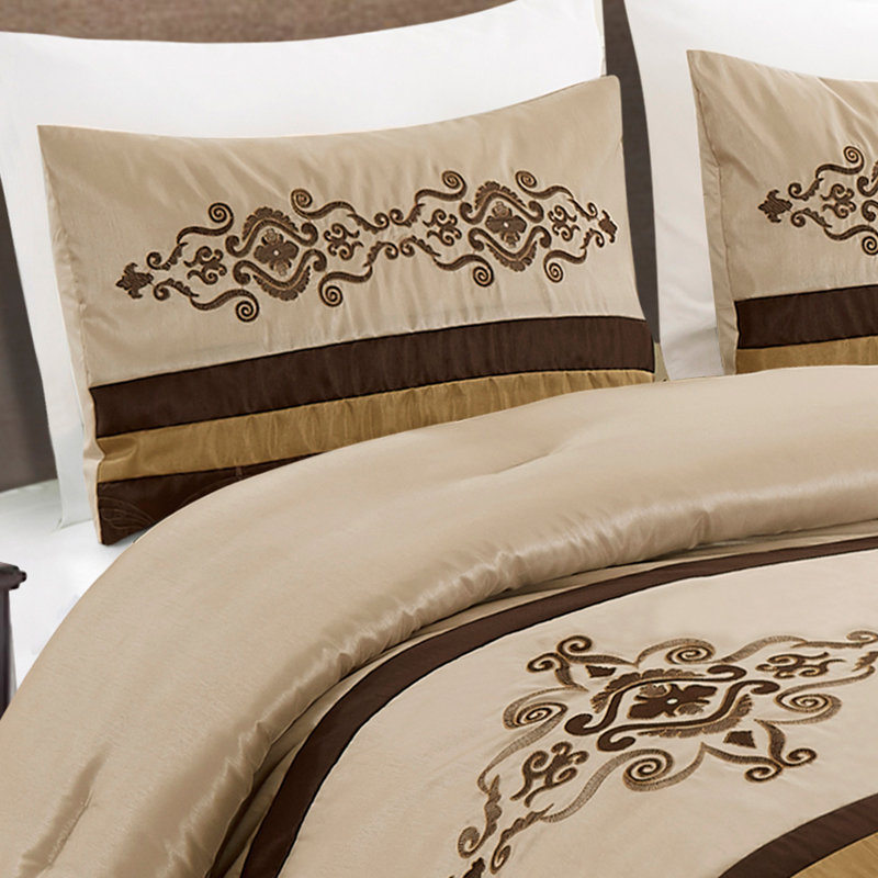 Polyester Box Stitch Comforter, Twin Comforter + 1 Standard Sham