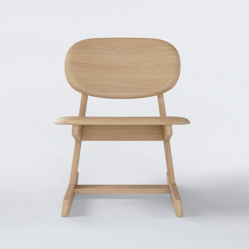 KufenKarl Outdoor Lounge Chair, Oak Nature