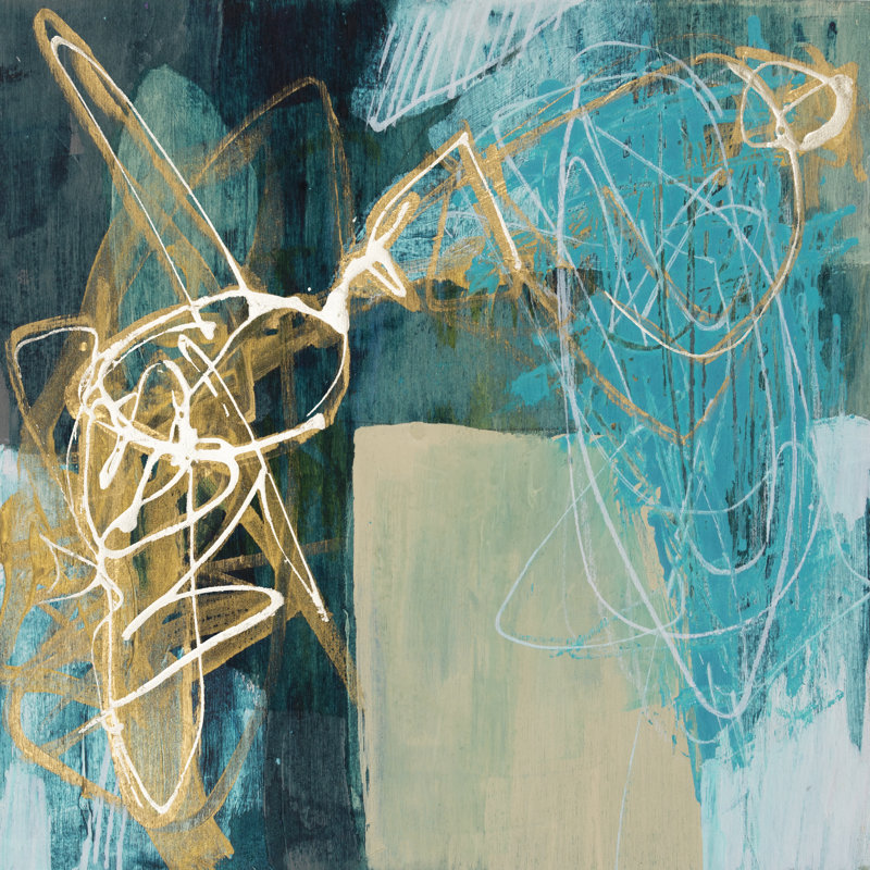 Blue Spectrum I by Jennifer Goldberger - Wrapped Canvas Painting, 122cm H x 122cm W