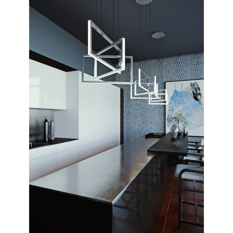 Aiona 3 - Light LED Pendant, Satin Nickel