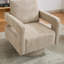 Fauteuil demi-tonneau pivotant rembourré Riqui-1866479126