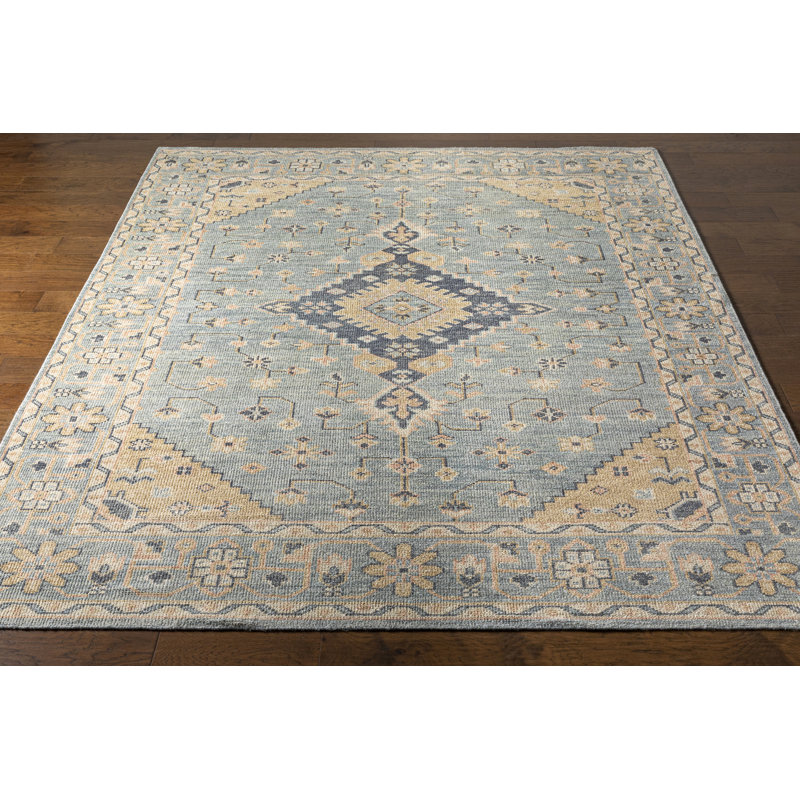Elsea Wool Oriental Indoor Rug, Rectangle 2' x 3'