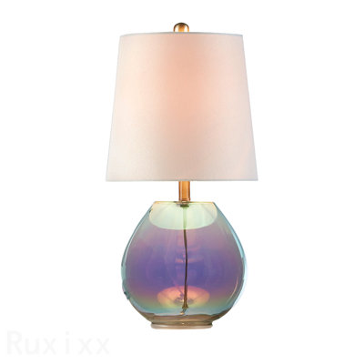 Lampe de table en verre