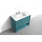 35.82 " W Freestanding Standard Free Standing 1 Single Vanity Bathroom Vanity With Acrylic Top-84921284