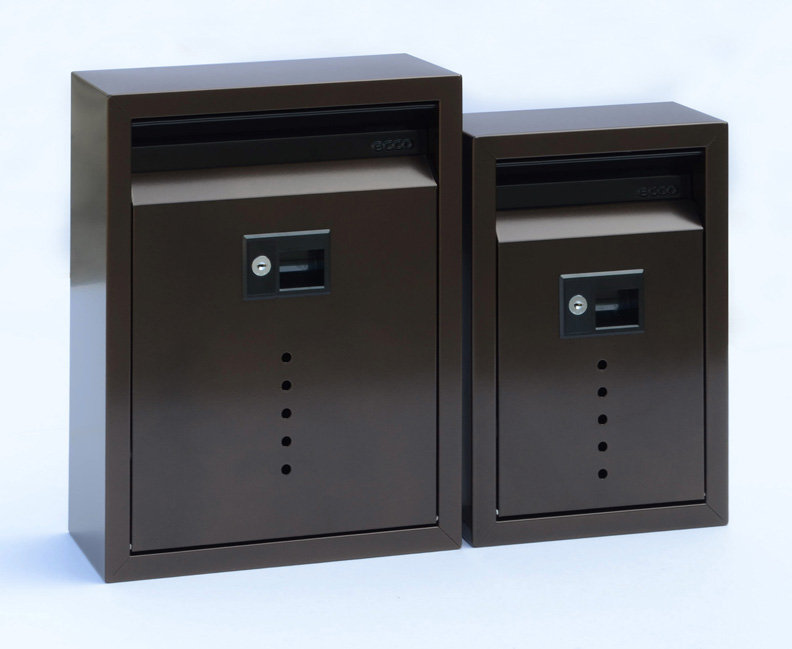 Bronze Lockable Steel Wall Mounted Mailbox