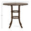 Slat Top 42" Round Bar Table, Java
