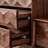 Modern Black Walnut Living Room Entrance Cabinet Solid Wood Accent Chest