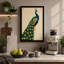 Peacock Art Deco 1 Piece Wrapped Canvas Wall Art-1346041697-1346041706