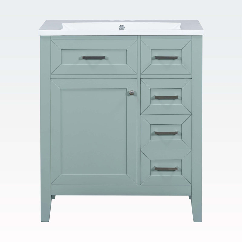 Armoire de salle de bain Mirveta, Vert