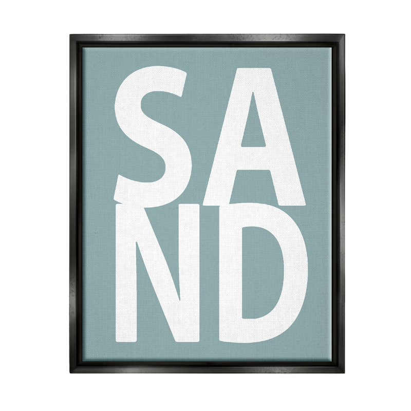 «Sand Expression» par Jamie Macdowell, Cadre flottant noir de jais, H 21 po x l 17 po x P 1,7 po