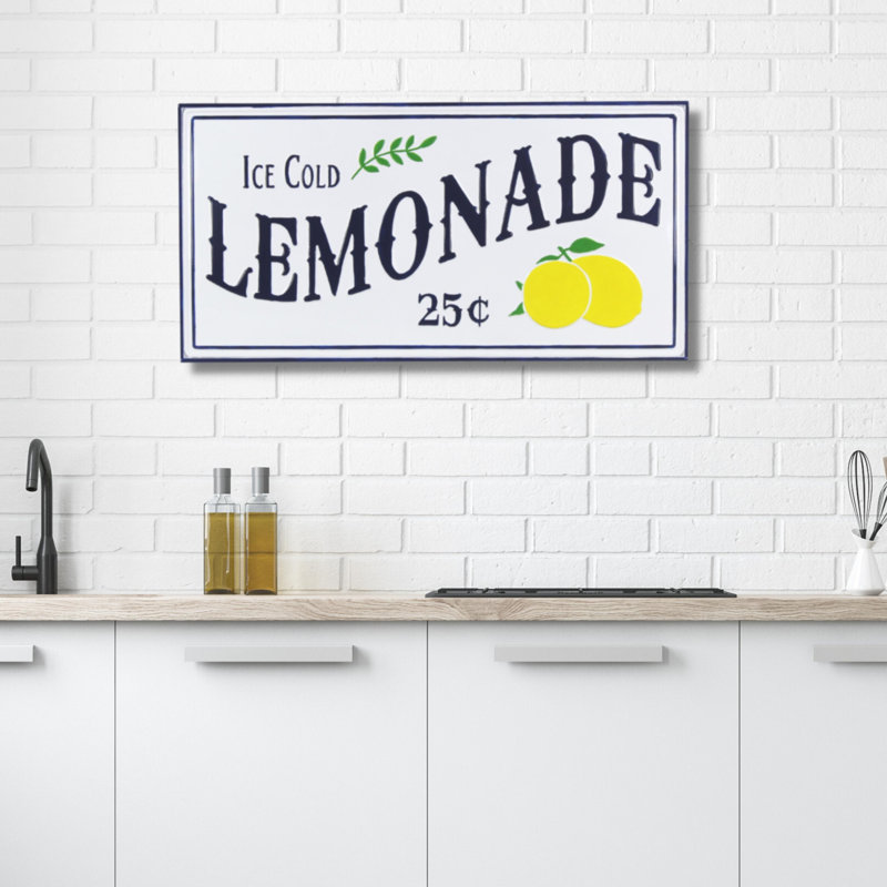 Plaque de limonade glacée, Bleu