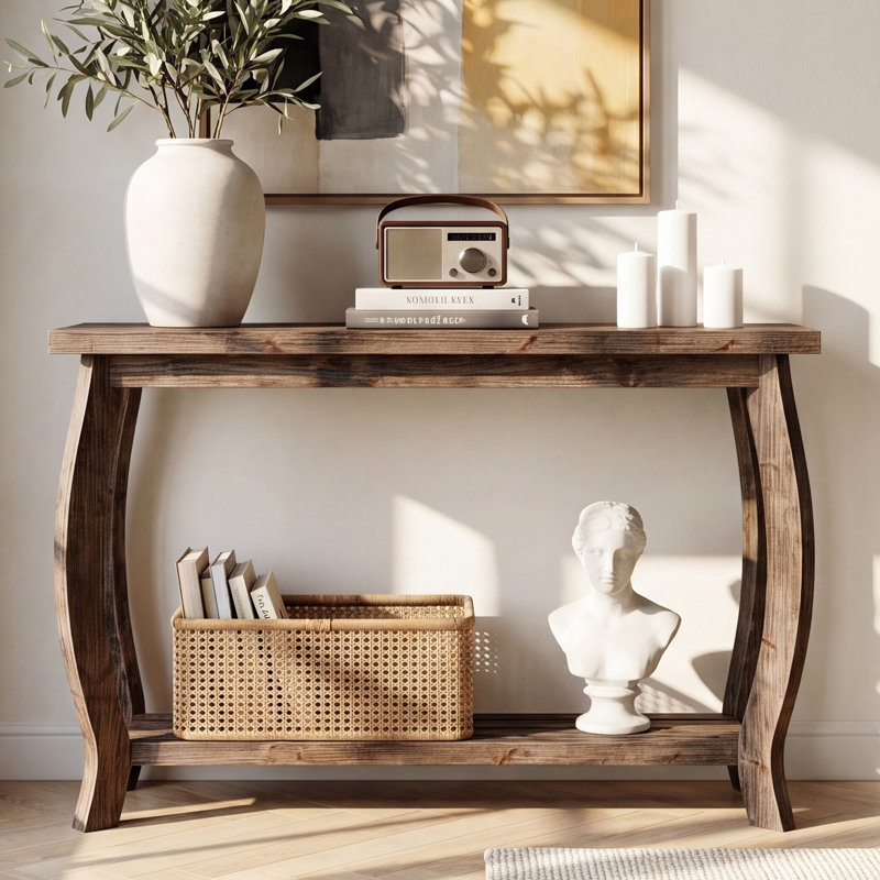 105cm Solid Wood Console Table