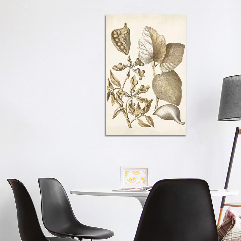 Ochre Botanical III by Vision Studio - Wrapped Canvas Gallery-Wrapped Canvas Giclée, 101.6 cm H x 66.04 cm W x 1.91 cm D