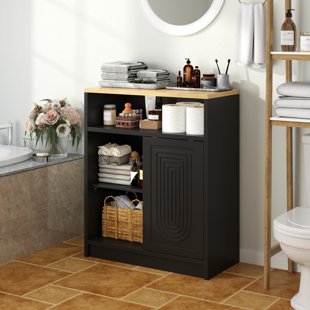 Armoire de rangement autoportante avec 3 tiroirs et 1 porte coulissante