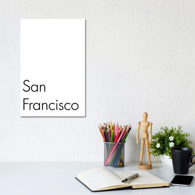 San Francisco 1 Piece Wall Art on Canvas