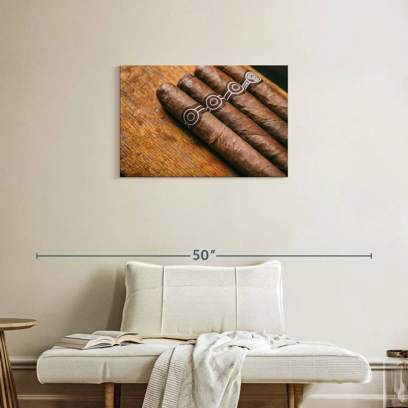 Senne Brown Cuban Cigars, 20" H x 30" W