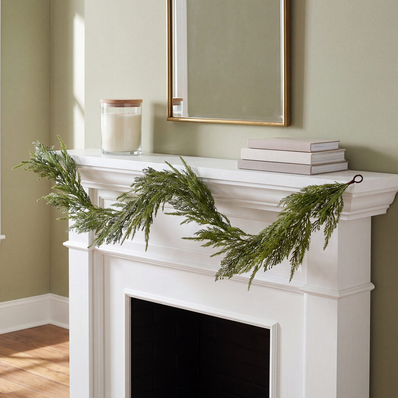 PVC Greenery 48" Cedar No Holiday Garland