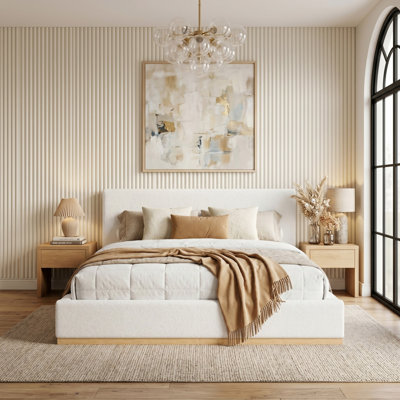 Elegant Upholstered Bed for Home