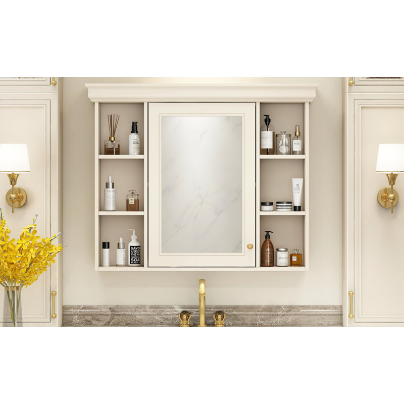 Armoire de salle de bain Modern, Crème, crème