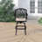 Lebanon Metal Outdoor Stool with Cushion
