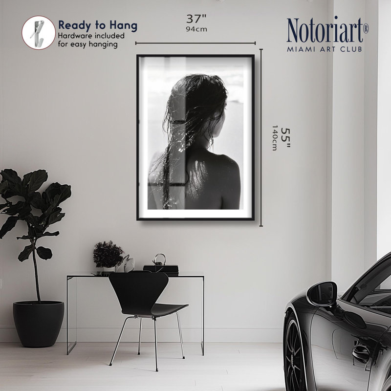 «Ashfall Wet Shadowbox Print» par Notoriart, H 55 po x l 37 po, Noir