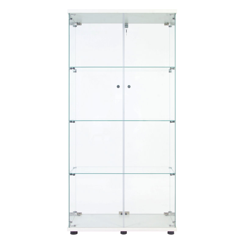 Vitrine à deux portes avec 4 tablettes