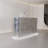 Industrial Rectangular Manufactured Wood Reception Desk-2106854128