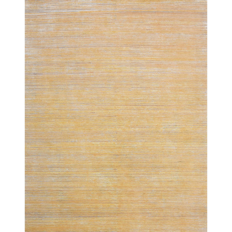 Hand Woven Silk and Wool Area Rug, Rectangle 8' x 10'