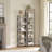  5-Tier 51.6"H x 13"W Bookshelf, Bookcase, Shelves Organizer For Small Spaces, Storage Shelf Organizer, For Living Room, Bedroom, Study, Balcony,Greige-841330677
