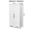 Garde-manger autoportant blanc-1217217556