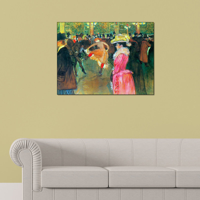 Henri De Toulouse-Lautrec - Wrapped Canvas Painting, 90cm H x 120cm W x 1.8cm D