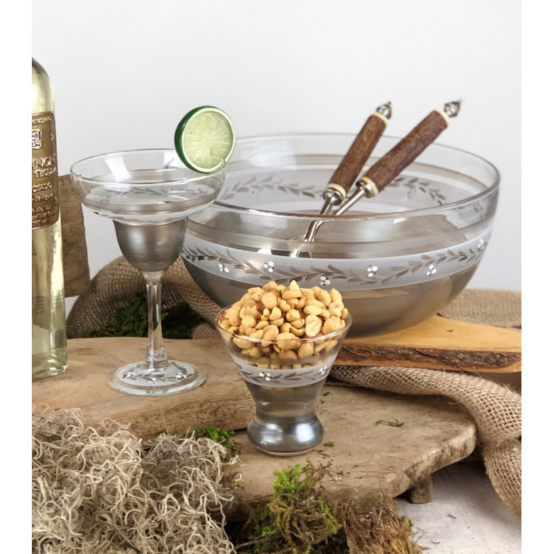 Pewter Vine 6" Serving Bowl, 6" H x 6" W