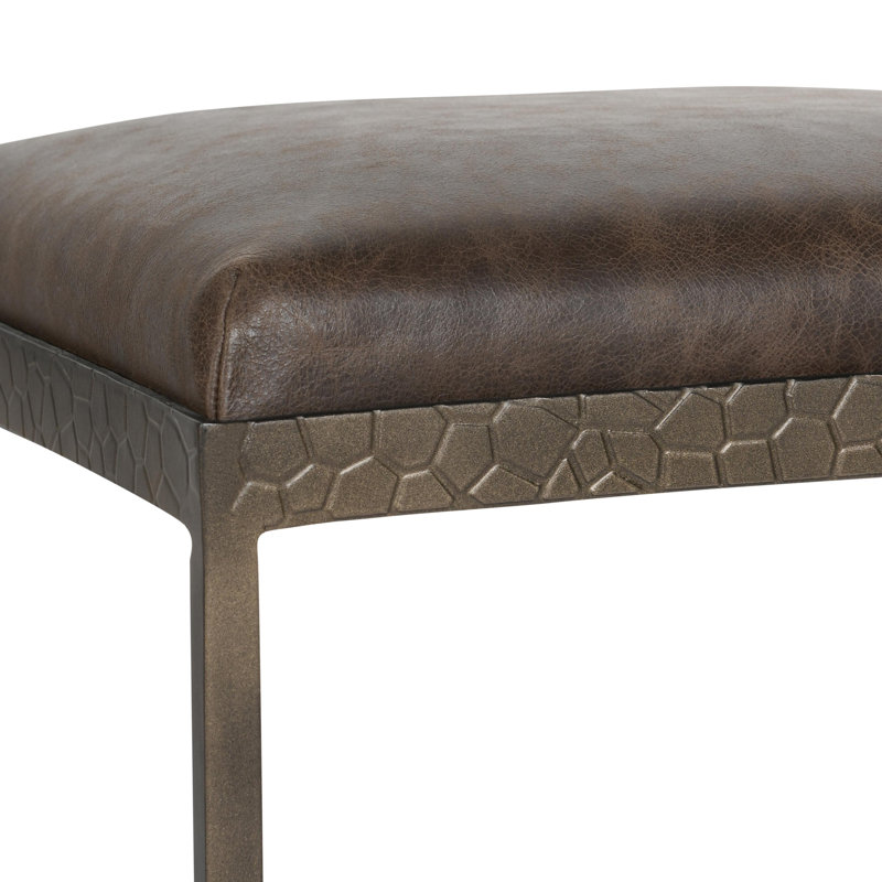Bose Leather Counter Stool, Cocoa Brown