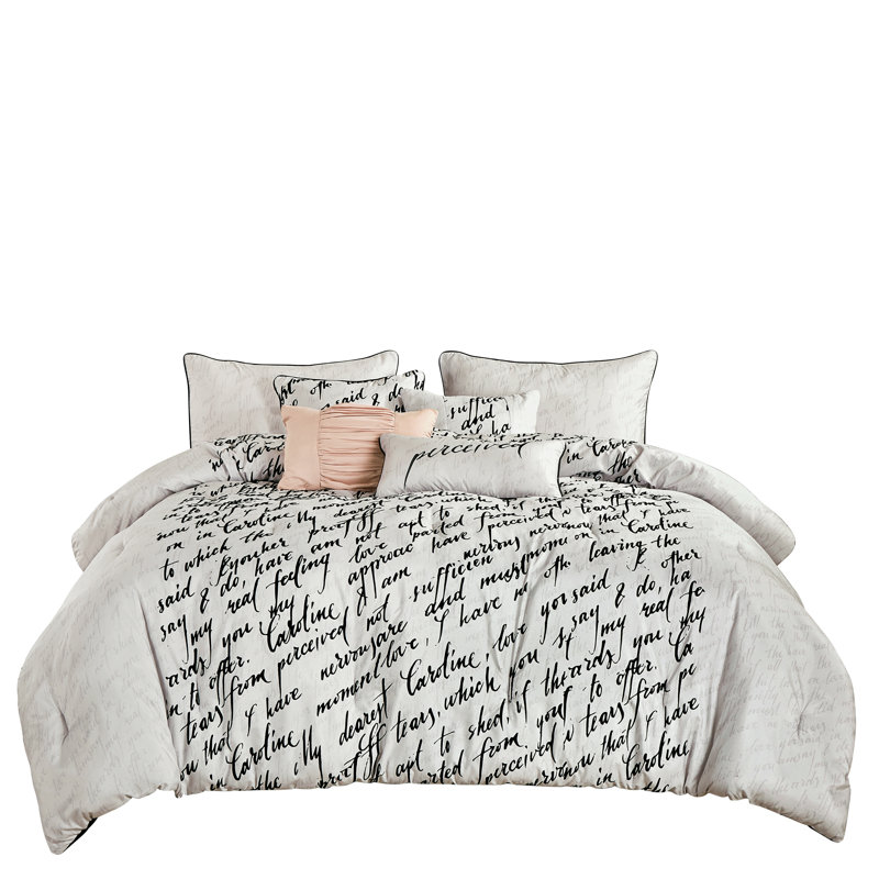 Comforter, Queen Comforter + 2 Queen Shams + 4 Throw Pillows