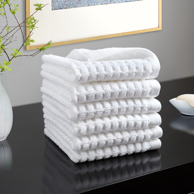 DKNY Quick Dry 6-piece Set, White, 6 Piece Towel Set