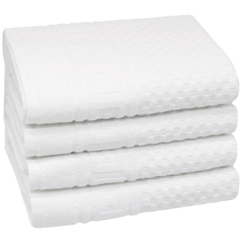 Midweight Hand Towel, White