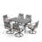 Scituate 6 - Person Patio Dining Set with Rectangular Table , Cushions Included