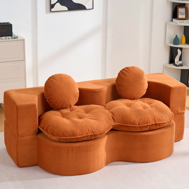 Torras convertible avec 2 coussins, Orange