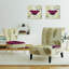 Fauteuil de chambre rembourré Red Farmhouse Butterfly