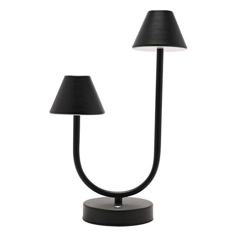 Deeana Metal Table Lamp, Matte Black