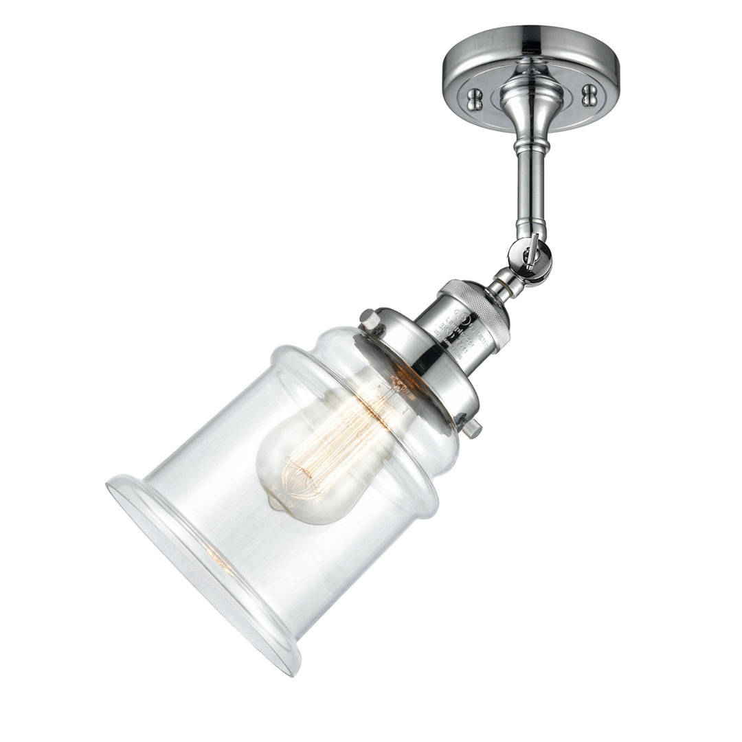 Galaviz Glass Semi Flush Mount Laurel Foundry Modern Farmhouse® Shade