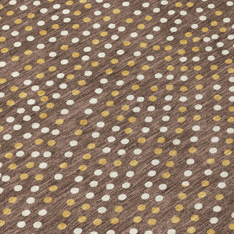 Brown Synthetic 9' x 12' Washable Non-Slip Area Rug