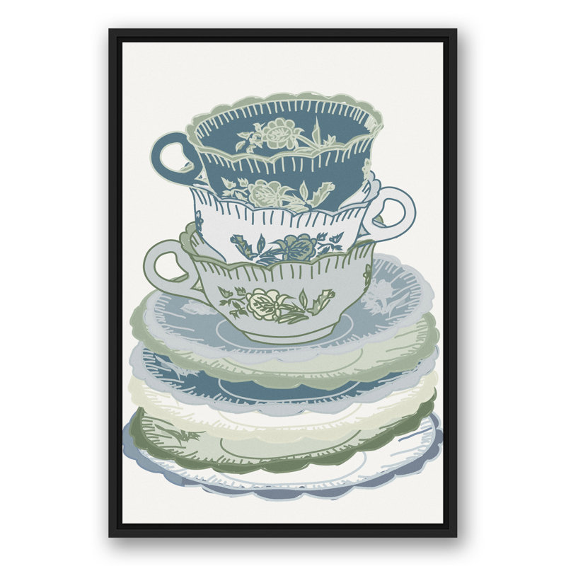 " Stacked Plates Tea Cup "