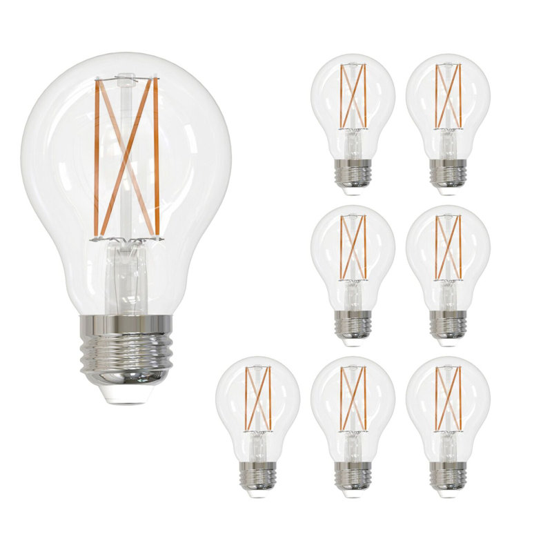 7 watts (équivalent à 60 watts), ampoule DEL A19, à intensité variable, blanc chaud E26 / base moyenne (standard). 