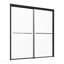 Baignoire porte de douche 50-60 po X P 60 po H Porte de baignoire semi-encadrée noire H