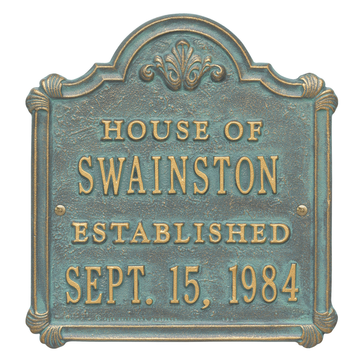 Chatham 4-Line Wall Address Plaque