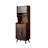 23.62"Solid Wood Pine Tempered Glass brown Sideboard